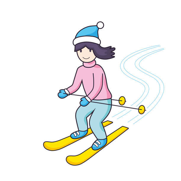 冬季运动户外滑雪
