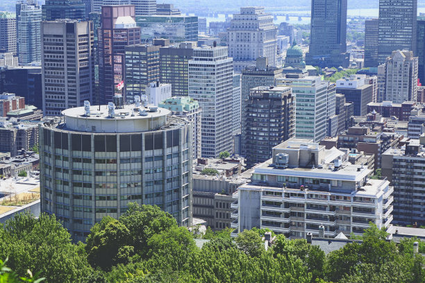 加拿大城市剪影轮廓