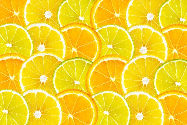 柠檬夏季新鲜水果素材