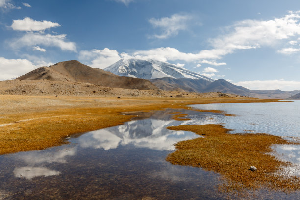 新疆高山雪景