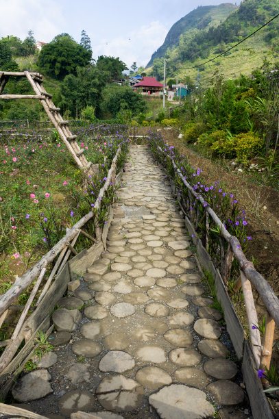 扁平化建筑风景