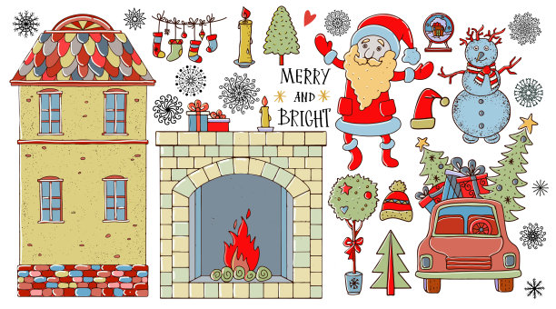 圣诞节卡通贴纸