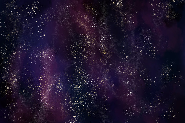 紫色星空,,夜空繁星
