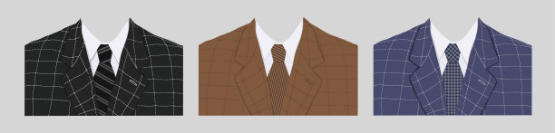 西装领带模板