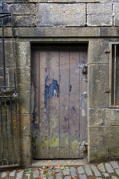 老旧木板木门中式门
