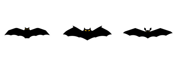 可爱的卡通蝙蝠