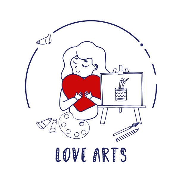 绘画教育logo