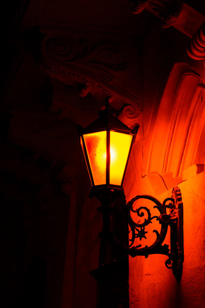 夜晚街道装饰灯