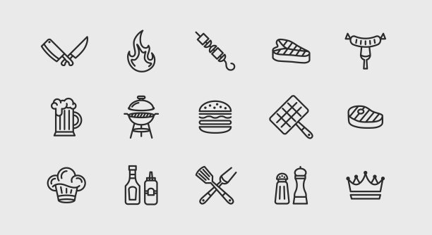 烧烤摊标志logo