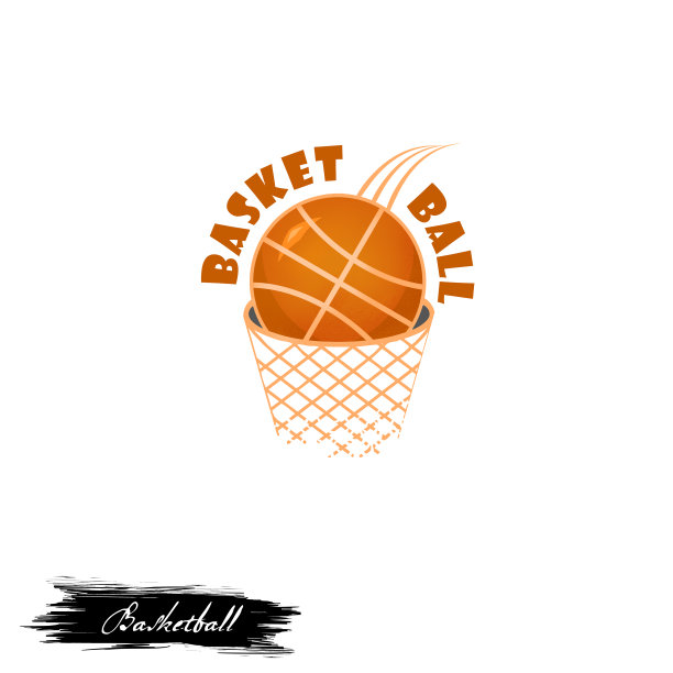 篮球广告插画