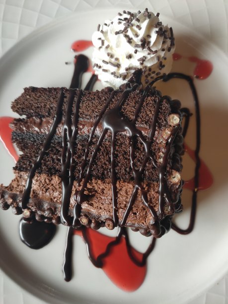 美味巧克力蛋糕摄影