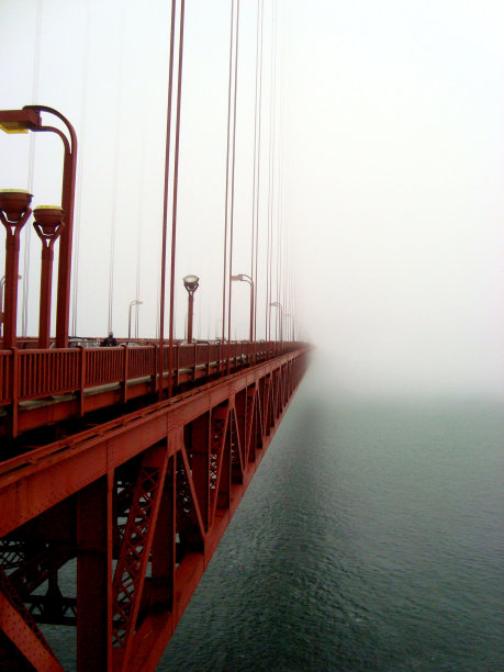 雾中金门大桥