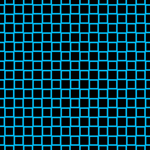 蓝绿几何六边形无缝图案