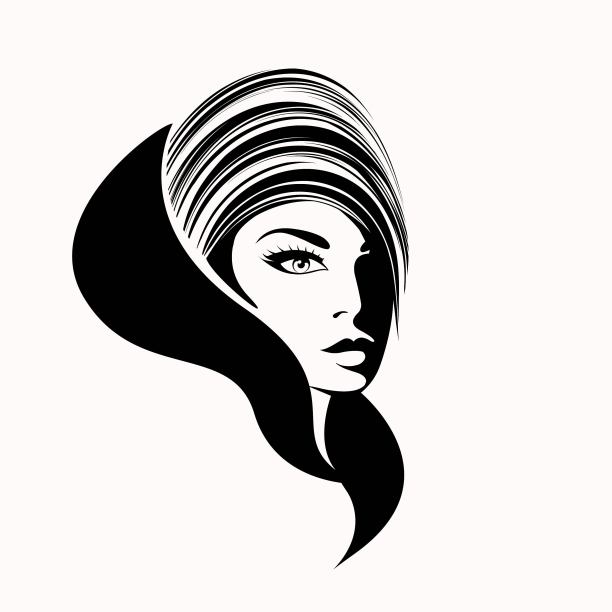 女人头像logo设计