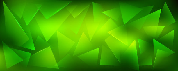 绿色几何立体拼接背景