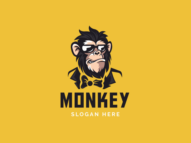 卡通猴子logo