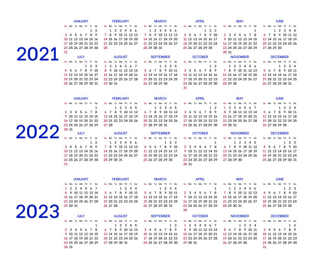 2023年挂历模板