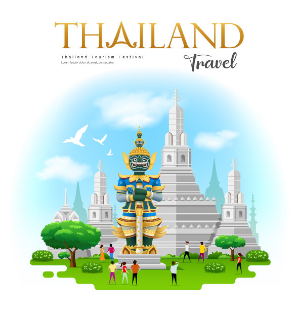 泰国插画泰国图片