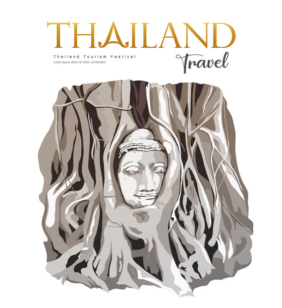 泰国插画泰国图片