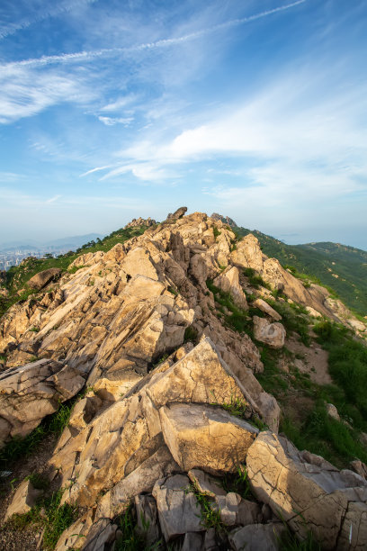 地形,户外,日落