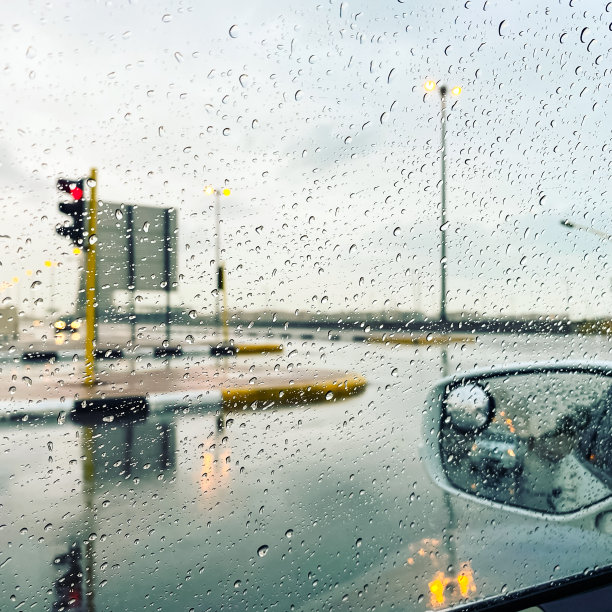 高清玻璃雨滴