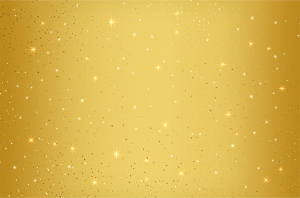 金色背景上的星星底纹