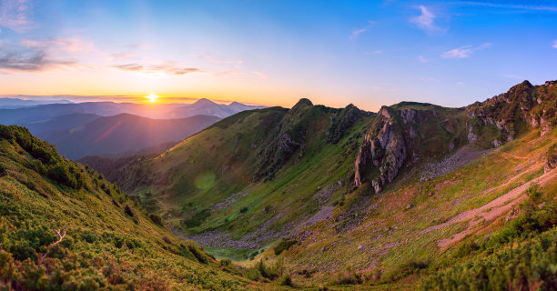 秋季群山风光