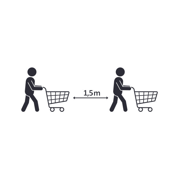 超市购物矢量图