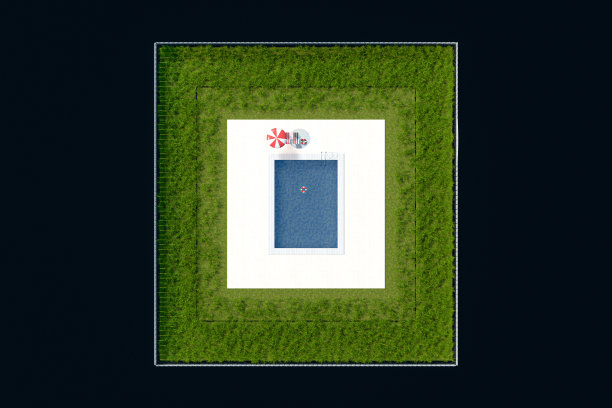 清新绿色方块背景图案