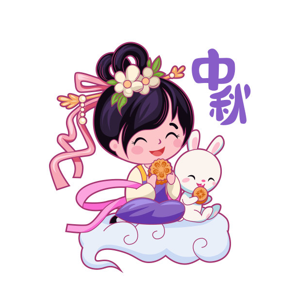 中式优雅女性插画海报