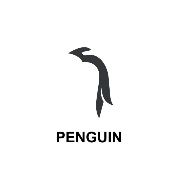 卡通企鹅logo