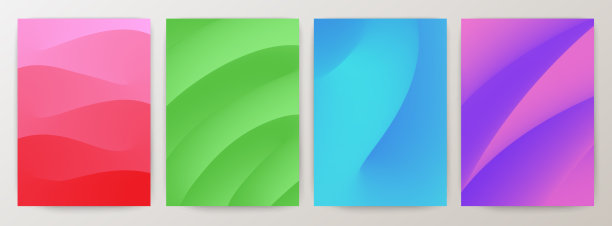 绿色创意画册id设计模板