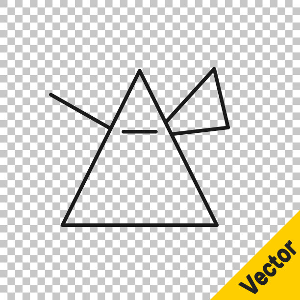 发光几何三角形主视觉