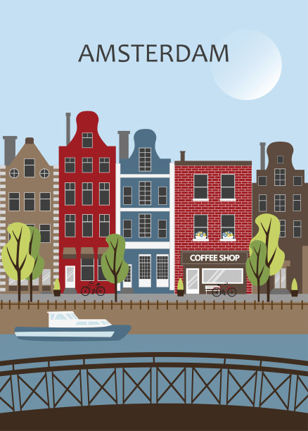 荷兰旅游海报