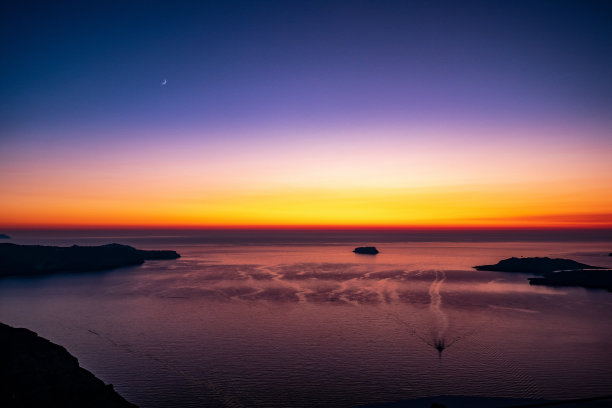 夕阳下的乡村美景