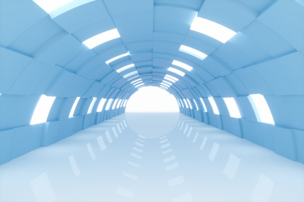 3d立体空间延伸空间隧道