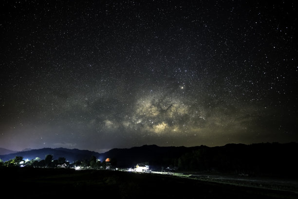 乡村星空银河