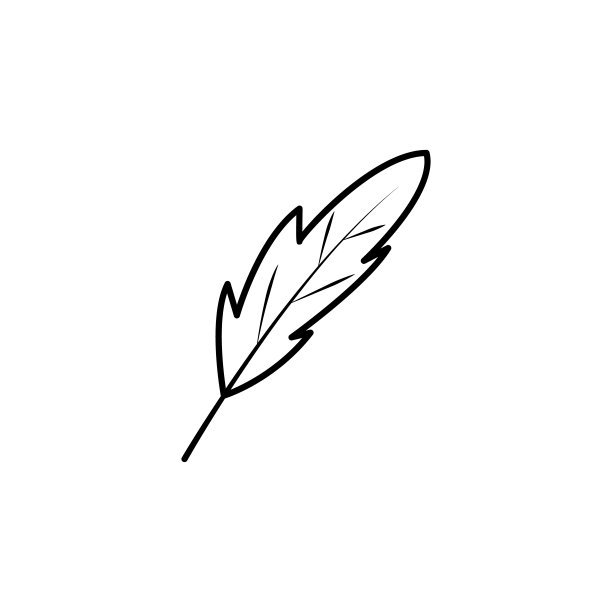 羽毛笔标志