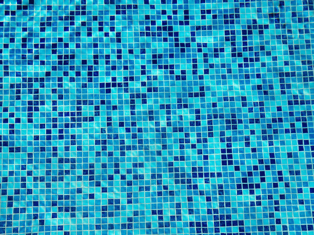 蓝色波浪抽象马赛克