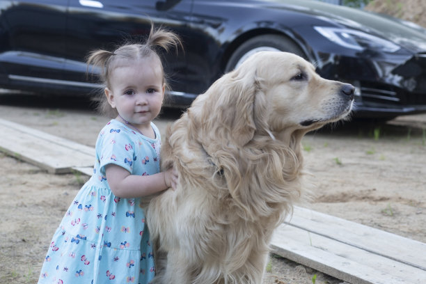 小女孩和她的狗