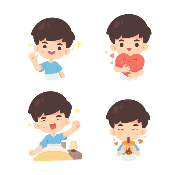 动态姿态卡通吉祥物造型