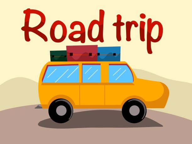 面包车文字背景素材