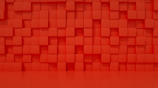 红色商务ppt封面背景板