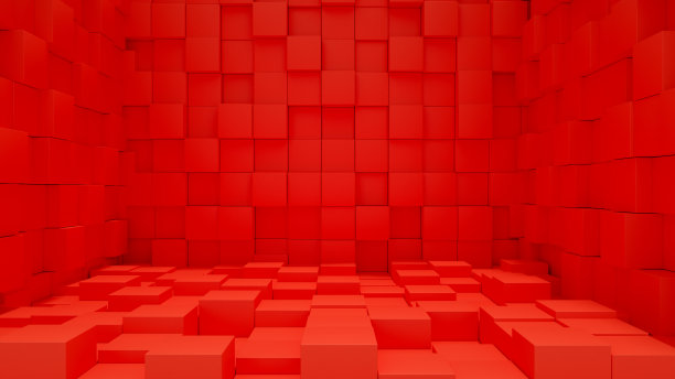 红色商务ppt封面背景板