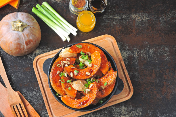 膳食,烤的,美味