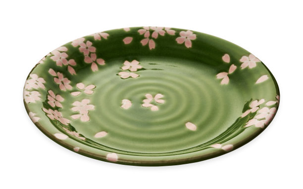 花卉图案精美陶瓷餐盘