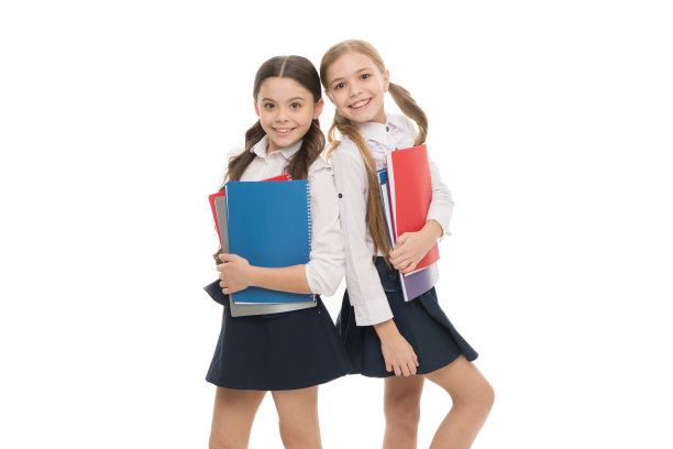 女学生写书法