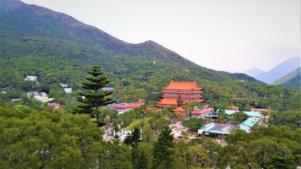 宝莲禅寺 大屿山风光