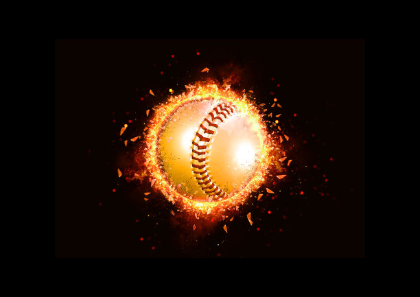 垒球运动创意粒子设计