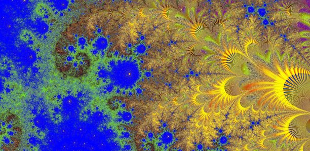 梦幻蓝金抽象纹理图案